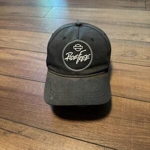 Harley Davidson Faded black ride free dad‎ hat baseball cap OSFM